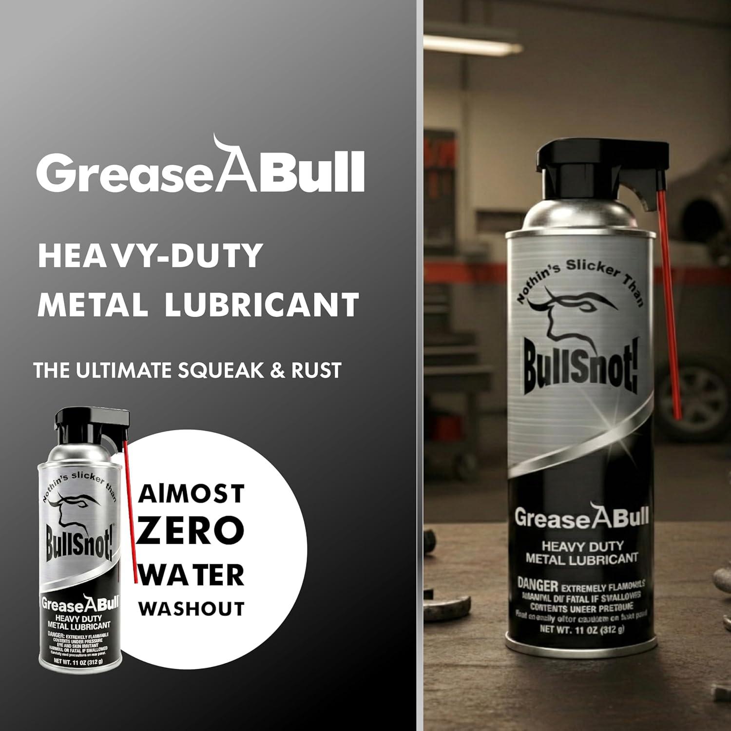 image:imageBullSnot GreaseABull Metal Lubricant HeavyDuty AllWeather Grease for Rust Removal Metal Polishing amp Lubrication MultiPurpose Spray for Automotive Marine Industrial amp Home Use 11oz
