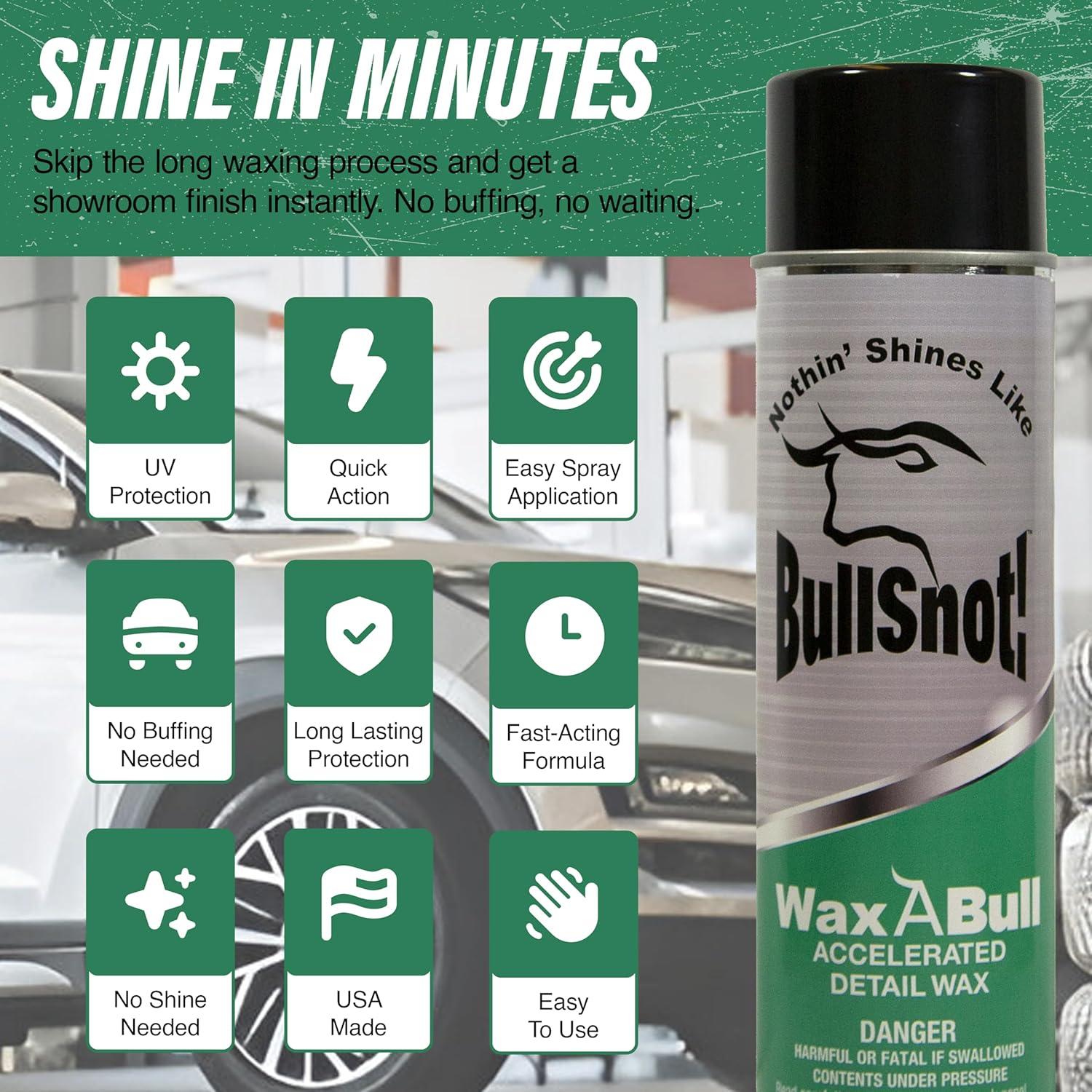 image:imageBullsnot WaxABull Accelerated Detail Auto Wax 10899009 Quick Shine Truck and Car Polishing Wax 16oz16 Fl Oz Pack of 1