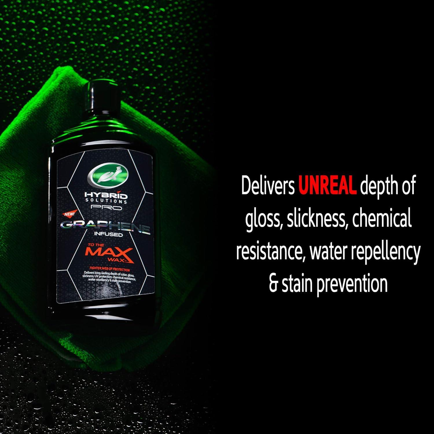 image:imageTurtle Wax 53479 Hybrid Solutions Pro to The Max Wax Graphene Liquid Wax PatentPending Advanced Paint Protection Extreme Gloss High Shine Finish for Cars Trucks and More 14 oz Pack of 1