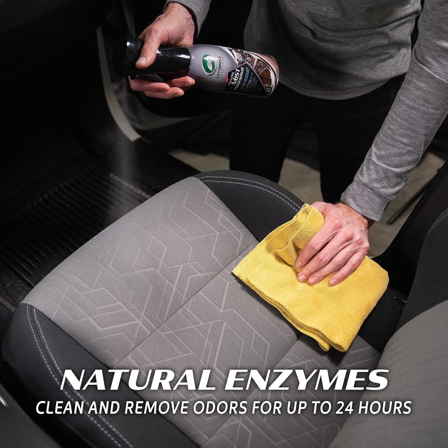 image:imageTurtle Wax 53482 Hybrid Solutions Streak Free Misting Car Interior Detailer and Cleaner for Dashboards and Consoles Use on Plastic Vinyl Leather Rubber Screens and Glass UV Protection 20 ozMisting Detailer Spray