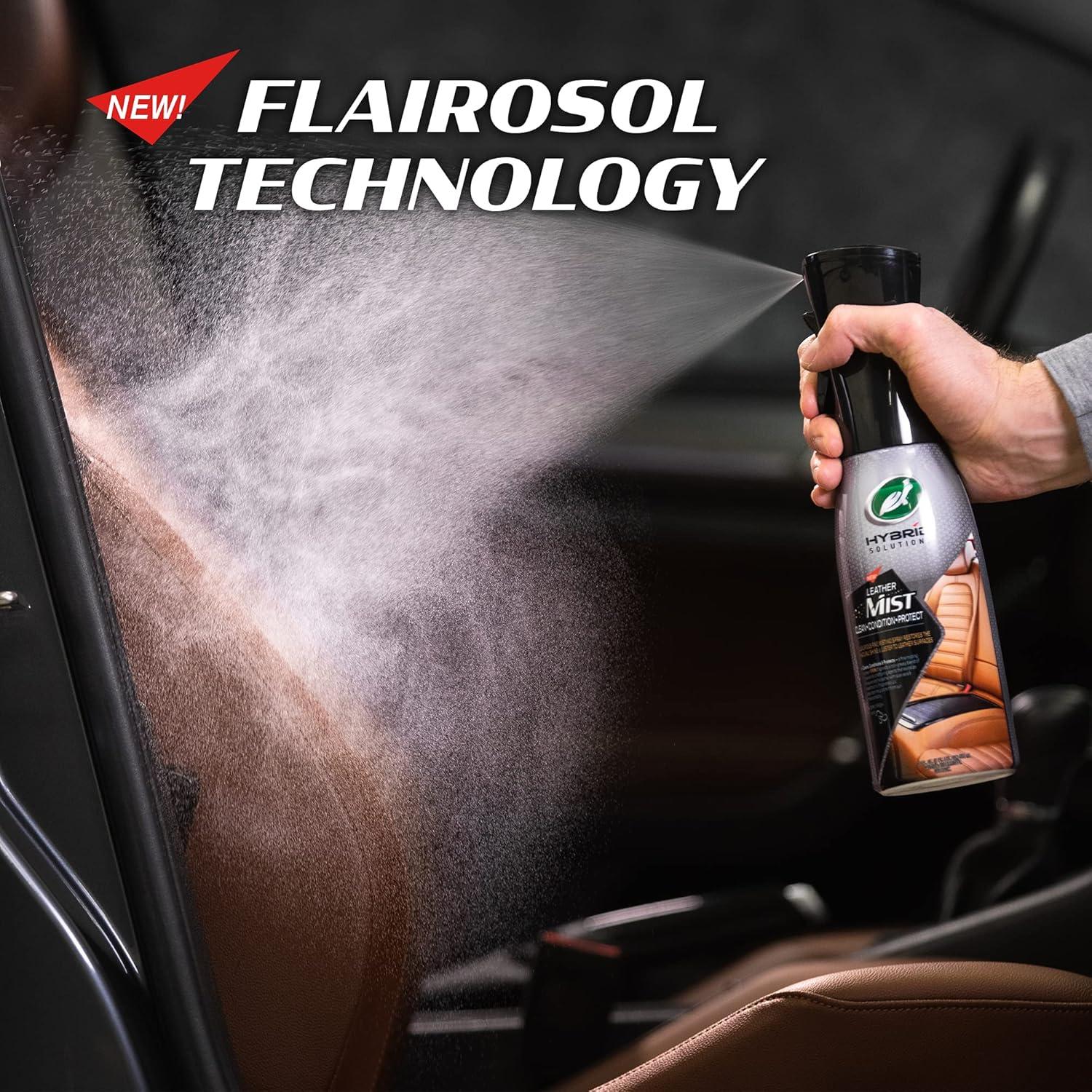 image:imageTurtle Wax 53483 Hybrid Solutions Leather Cleaner and Conditioner Misting Spray For Use on Car Seats Interiors Sealed Leather Furniture Vinyl and More UV Protection 20 oz Pack of 1Cleaner Conditioner Misting Spray