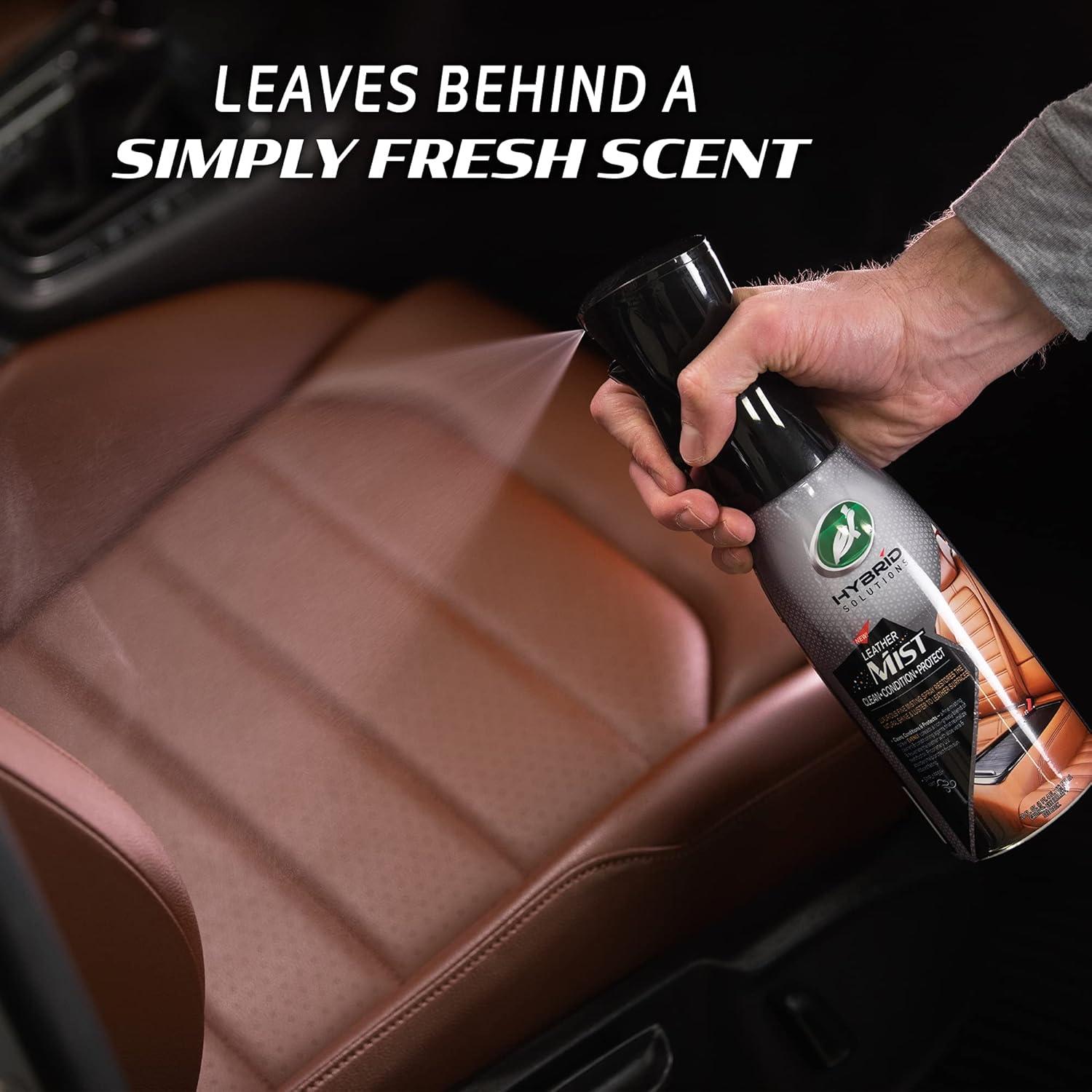image:imageTurtle Wax 53483 Hybrid Solutions Leather Cleaner and Conditioner Misting Spray For Use on Car Seats Interiors Sealed Leather Furniture Vinyl and More UV Protection 20 oz Pack of 1Cleaner Conditioner Misting Spray