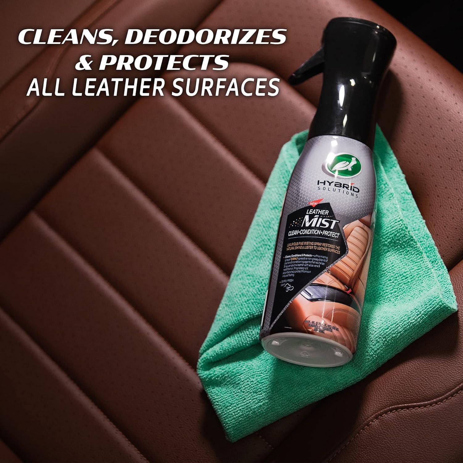 image:imageTurtle Wax 53483 Hybrid Solutions Leather Cleaner and Conditioner Misting Spray For Use on Car Seats Interiors Sealed Leather Furniture Vinyl and More UV Protection 20 oz Pack of 1Cleaner Conditioner Misting Spray