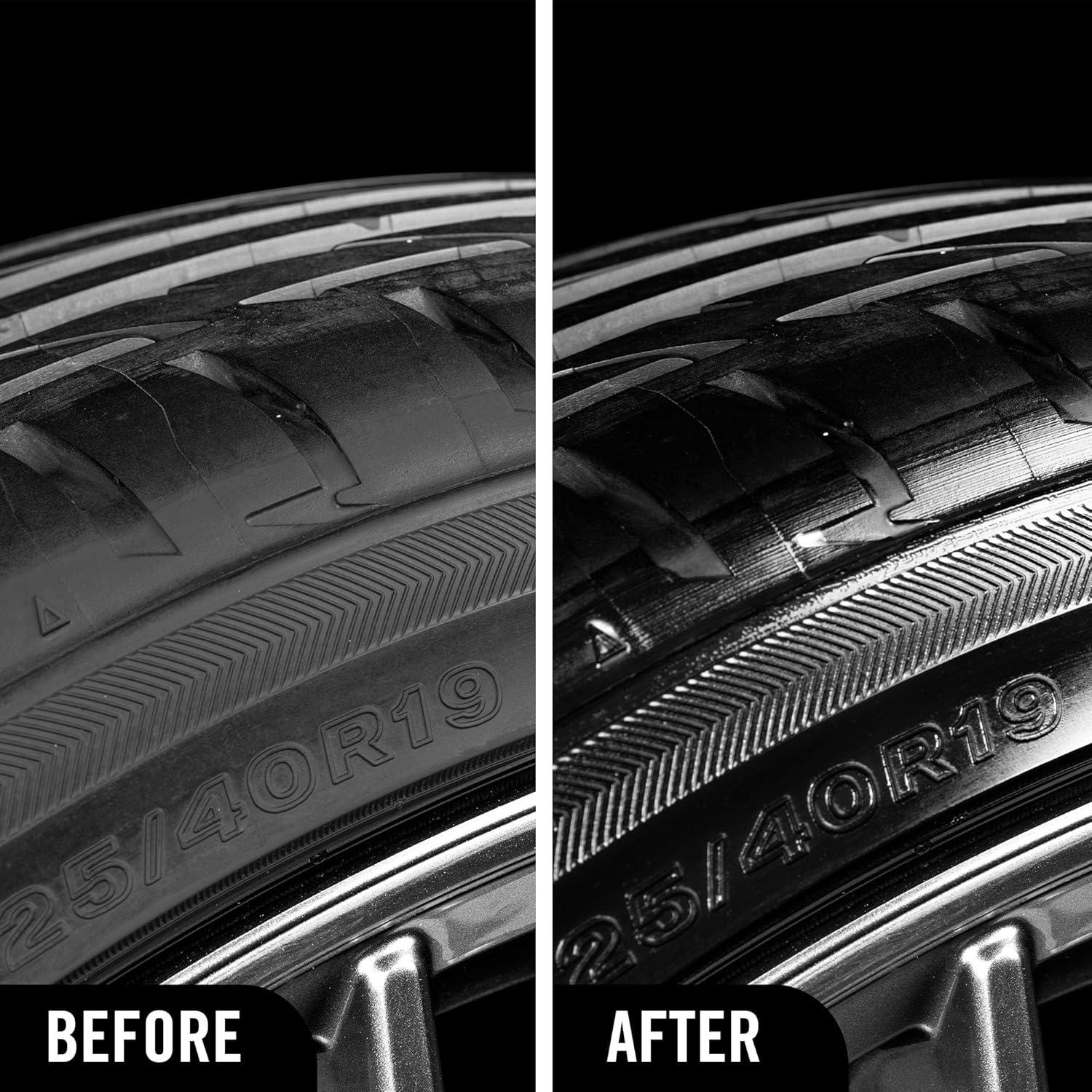 image:imageTurtle Wax Hybrid Solutions Graphene Acrylic Tire Shine Spray Coating LongLasting Rich Black Shine NoSling WaterResistant Tire Dressing with UV and Dirt Repellent Protection 23oz Pack of 123 Fl Oz Pack of 2