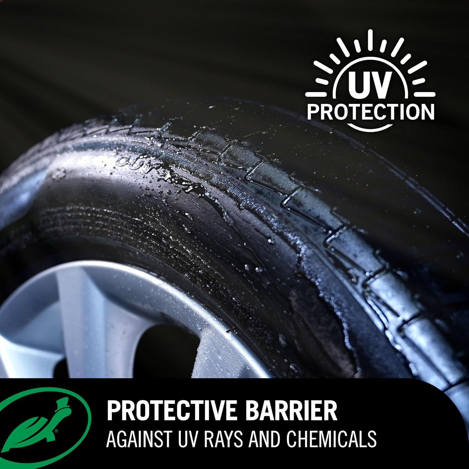 image:imageTurtle Wax Hybrid Solutions Graphene Acrylic Tire Shine Spray Coating LongLasting Rich Black Shine NoSling WaterResistant Tire Dressing with UV and Dirt Repellent Protection 23oz Pack of 123 Fl Oz Pack of 2