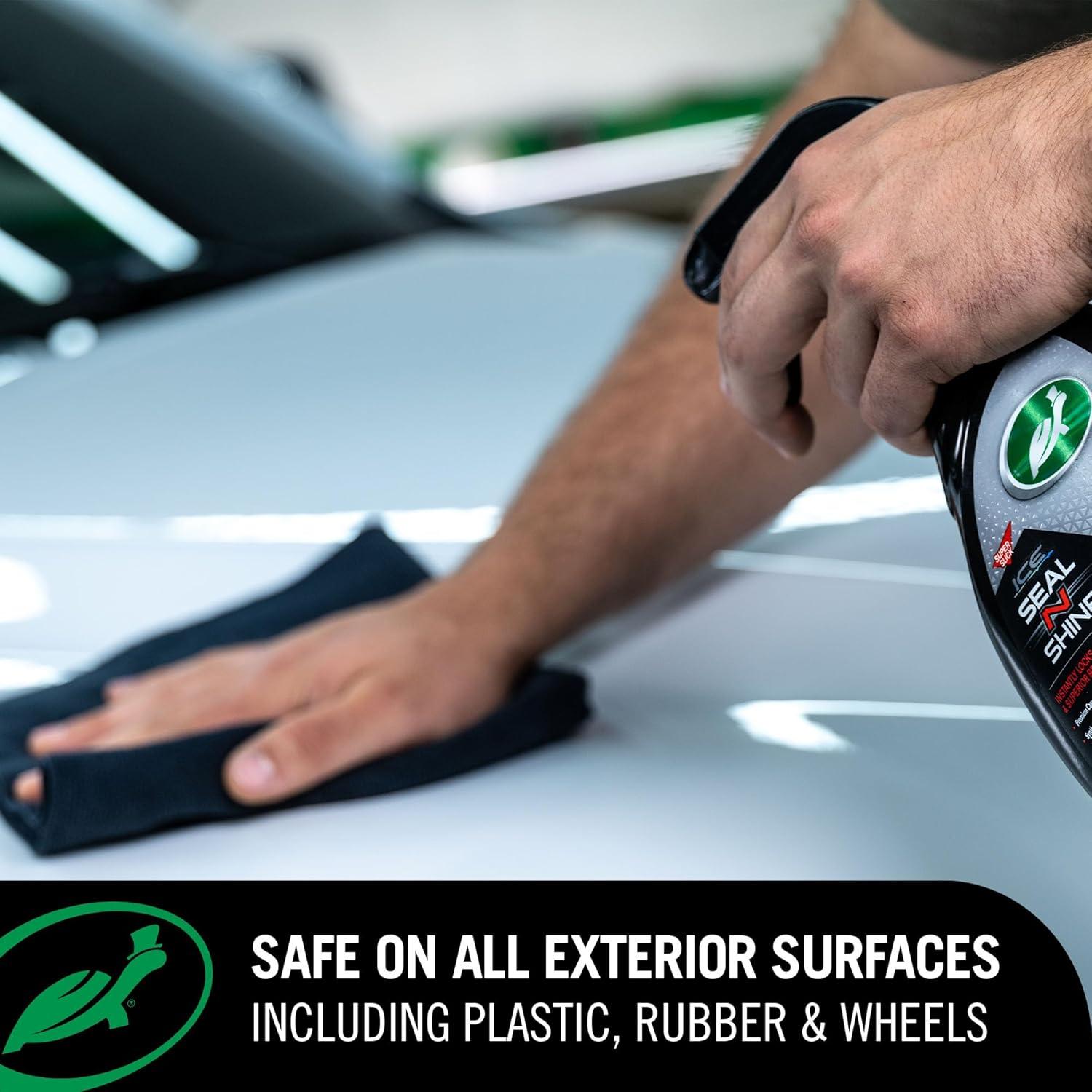 image:imageTurtle Wax ICE Seal N Shine Car Wax Sealant High Gloss Shine Insane Water Beading and Durable Paint Protection Carnauba Wax Infused For Paint Wheels Glass Plastics and More 16oz Pack of 116 Fl Oz Pack of 3