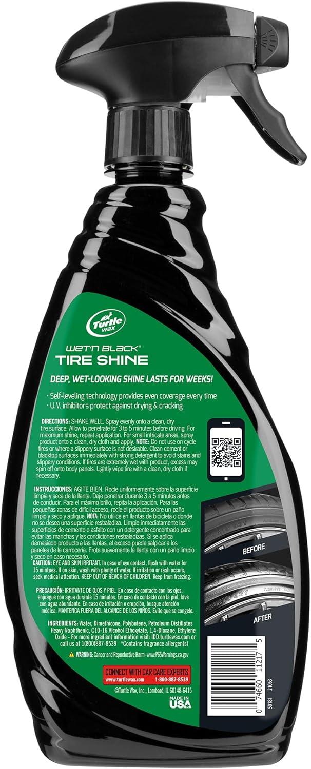 image:imageTurtle Wax T217RA Wetn Black Ultra Wet Tire Shine 23 Fl Oz23 Fl Oz Pack of 1