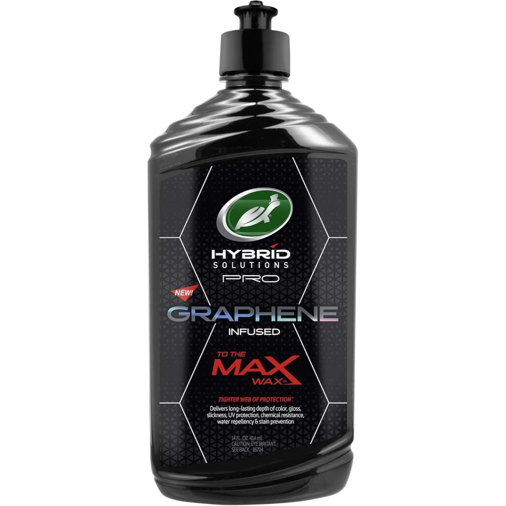 image:imageTurtle Wax 53479 Hybrid Solutions Pro to The Max Wax Graphene Liquid Wax PatentPending Advanced Paint Protection Extreme Gloss High Shine Finish for Cars Trucks and More 14 oz Pack of 1