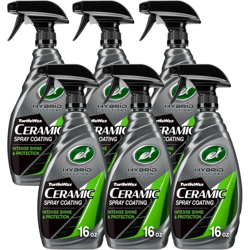 image:imageTurtle Wax Hybrid Solutions Ceramic Spray Coating High Shine Car Wax Offers Durable Paint Protection Extreme Water Beading Action Safe for Glass Wheels Trim and More 16 oz Pack of 116 Fl Oz Pack of 6
