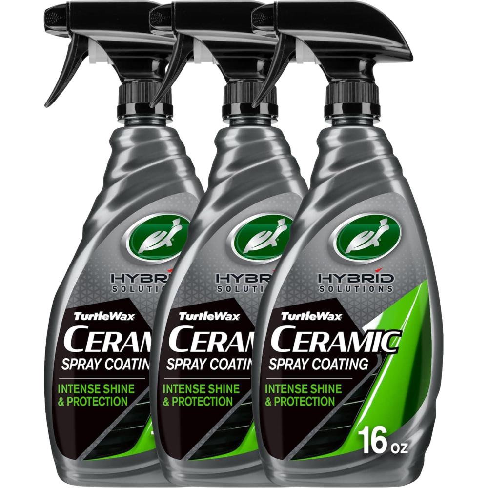 image:imageTurtle Wax Hybrid Solutions Ceramic Spray Coating High Shine Car Wax Offers Durable Paint Protection Extreme Water Beading Action Safe for Glass Wheels Trim and More 16 oz Pack of 116 Fl Oz Pack of 3