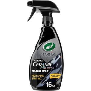 image:imageTurtle Wax Hybrid Solutions Ceramic Acrylic Black Car Wax Spray Restores Apperance of Black Car Paint Ceramic Coating Protection Extreme Water Beading High Gloss Shine 16 oz Pack of 1