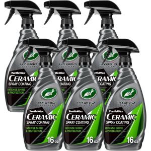 image:imageTurtle Wax Hybrid Solutions Ceramic Spray Coating High Shine Car Wax Offers Durable Paint Protection Extreme Water Beading Action Safe for Glass Wheels Trim and More 16 oz Pack of 116 Fl Oz Pack of 6