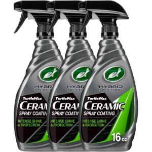 image:imageTurtle Wax Hybrid Solutions Ceramic Spray Coating High Shine Car Wax Offers Durable Paint Protection Extreme Water Beading Action Safe for Glass Wheels Trim and More 16 oz Pack of 116 Fl Oz Pack of 3