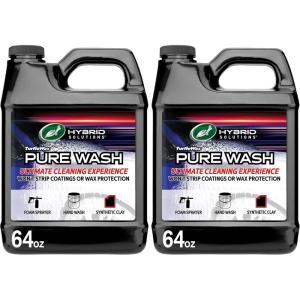 image:imageTurtle Wax Hybrid Solutions Pure Wash pH Neutral Extreme Foaming Car Wash Soap Bucket or Foam Cannon Application Wont Strip Waxes or Coatings Clay Bar Lubricant SpotFree Clean 64 fl oz64 Fl Oz Pack of 2