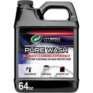 image:imageTurtle Wax Hybrid Solutions Pure Wash pH Neutral Extreme Foaming Car Wash Soap Bucket or Foam Cannon Application Wont Strip Waxes or Coatings Clay Bar Lubricant SpotFree Clean 64 fl oz64 Fl Oz Pack of 1